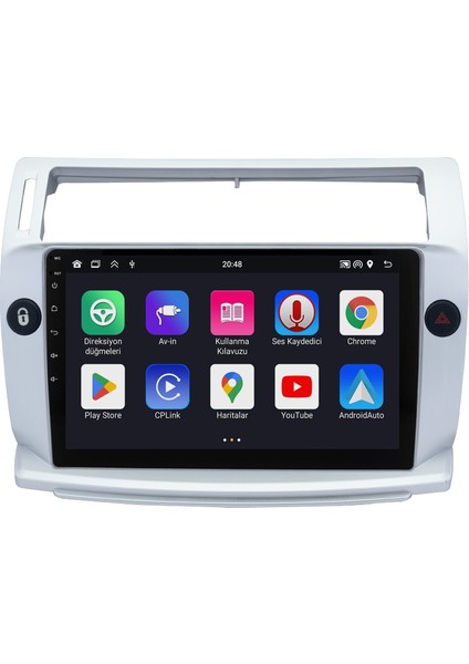 Citroen C4 (2005-2011) Android 14 Multimedya - 2 GB Ram - 32 GB Hafıza - Carplay CRV4072XP