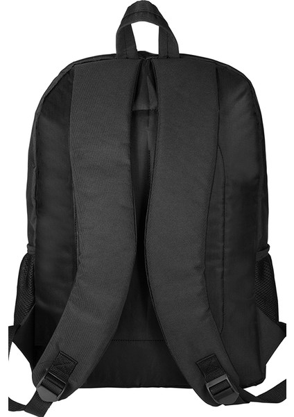 Lisanslı Kordon Detaylı Okul Sırt Çantası 24309 Siyah fırsatları