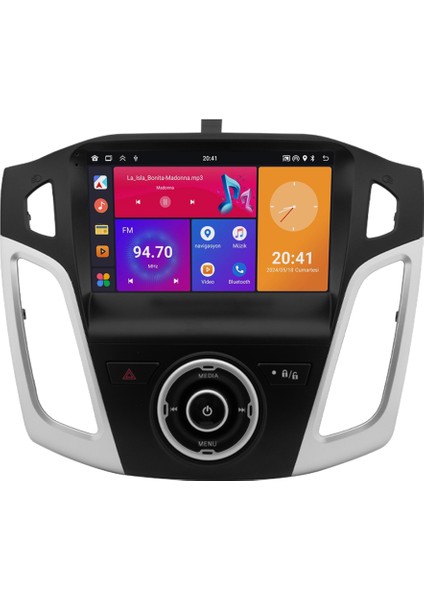 Ford Focus (2012-2019) Android 14 Multimedya - 2 GB Ram - 32 GB Hafıza - Carplay CRV4110XP