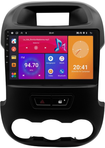 Ford Ranger (2012-2015) Android 14 Multimedya - 2 GB Ram - 32 GB Hafıza - Carplay CRV4120XP