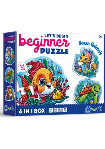 Begınner Puzzle Deniz Canlıları 6 In 1 Box