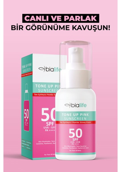 Ton Eşitleyici SPH50 Pembe Güneş Kremi modelleri
