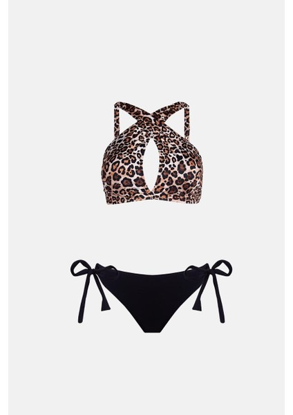 4653 Leopar Bikini Takımı