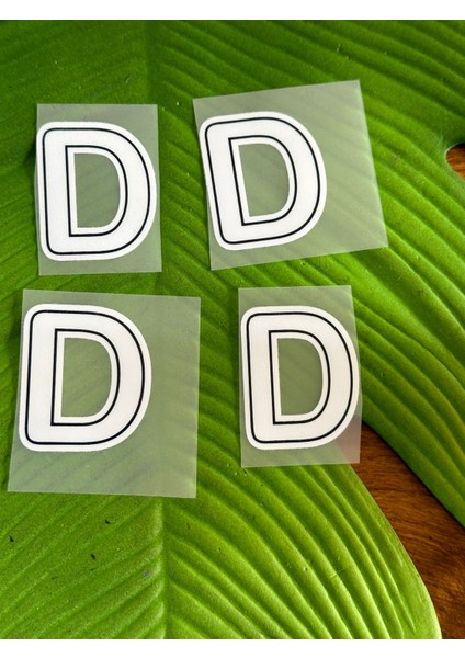 5x4 cm 4 Adetütü Ile Yapışan D Harfi Transfer Baskı Arma fiyatları
