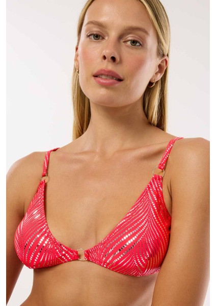 4645 Neon Kırmızı String Bikini Takımı modelleri