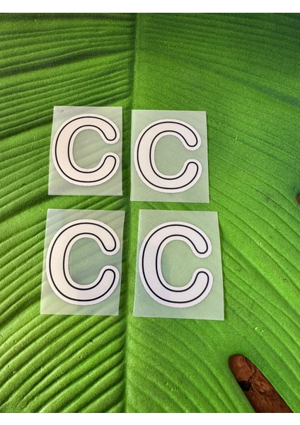5x4 cm Ütü Ile Yapışan C Harfi Transfer Baskı Arma