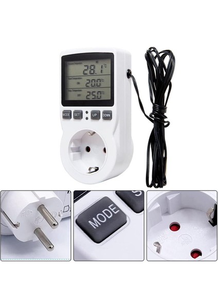 Prize Takılan Termostat Pratik Sıcaklık Kontrol Cihazı