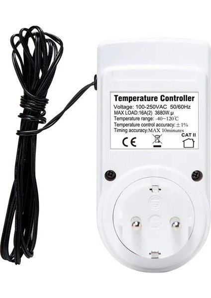 Prize Takılan Termostat Pratik Sıcaklık Kontrol Cihazı