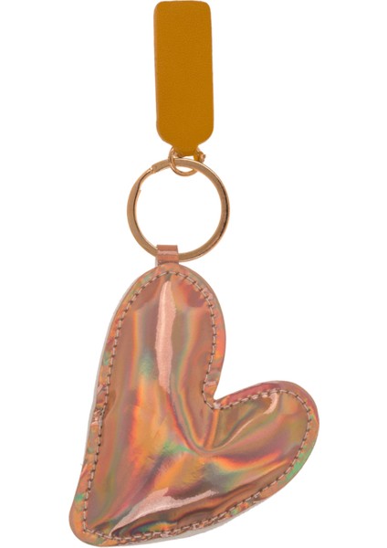 Kalp Anahtarlık Gold - Metal Keychaın Heart