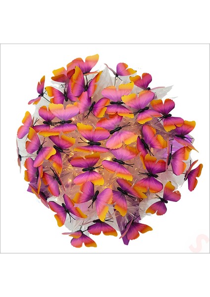 LED Işıklı Kelebek Buketi - 45CM x 30CM indirimleri