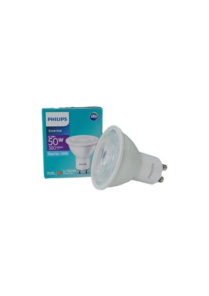 Essential LED Spot 4,7-50W GU10 6500K-1 Adet