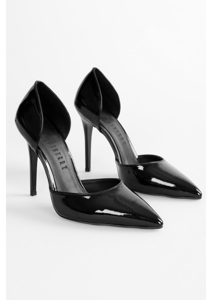 Kadın Judith Siyah Rugan Stiletto