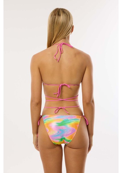 4656 Parlak Pembe Bikini Takımı