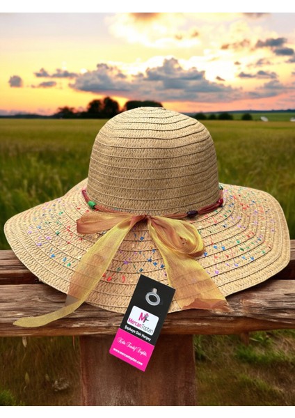 Kadın Hasır Plaj Şapkası