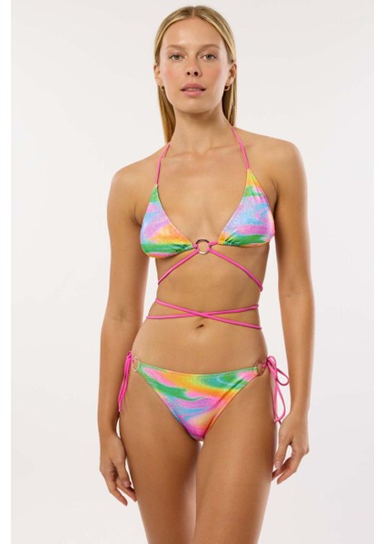 4656 Parlak Pembe Bikini Takımı