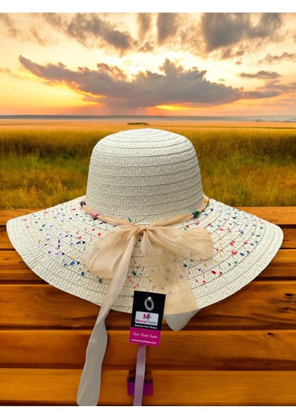 Kadın Hasır Plaj Şapkası