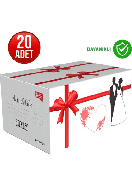 58X38X30 - 20 Adet Çeyiz Kolisi - Büyük ve Sağlam