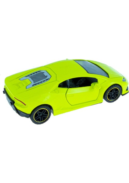 Oyuncak Metal Çek Bırak Süper Sport Araba Yeşil 11 cm