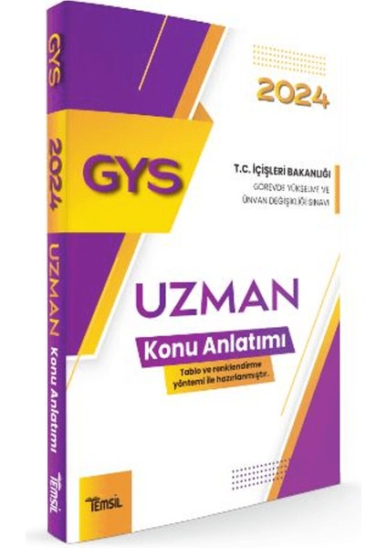 2024 GYS İçişleri Bakanlığı Görevde Yükselme ve Ünvan Değişikliği Sınavı Uzman Konu Anlatımı