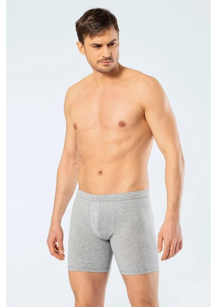 Erkek Boxer, Bel Bantlı Uzun Boxer, %95 Pamuk %5 Likralı