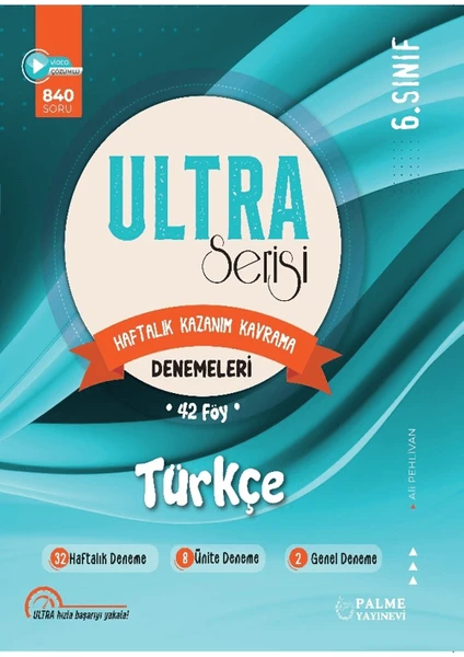 Palme Yayıncılık 6. Sınıf Ultra Serisi Türkçe Denemeleri 42 Föy