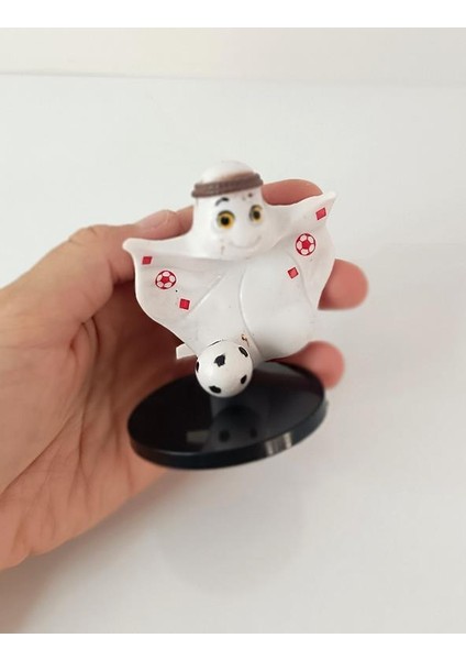 Black Tea Katar Dünya Kupası Maskotu El Sosu 3D Model 7 cm Figür fiyatları