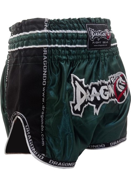 Dragondo Retro Şort Muay Thai Şort ,3,5 Metre Boks Bandajı Prefosyenel Dişlik Set