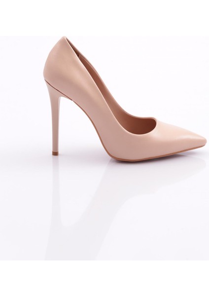 1920 Kadin Sivri Burun Parmak Dekolteli Topuklu Ayakkabi