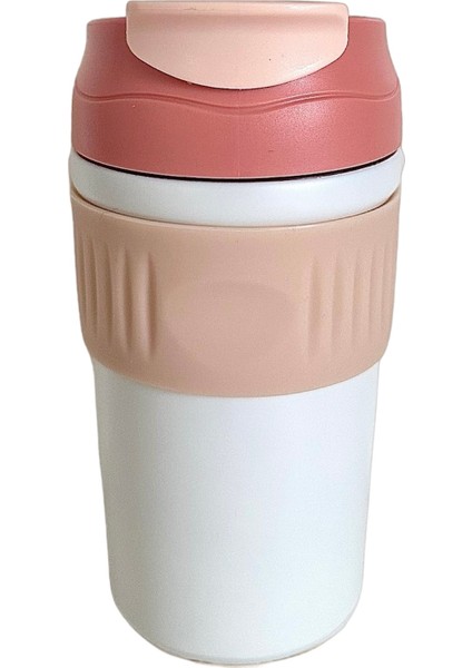 Çift Kapaklı Pipetli Yeni Seri Staınless Steel 450 ml Sıcak/soğuk Mag Bardak Termos