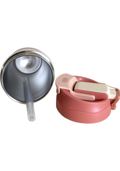 Çift Kapaklı Pipetli Yeni Seri Staınless Steel 450 ml Sıcak/soğuk Mag Bardak Termos modelleri