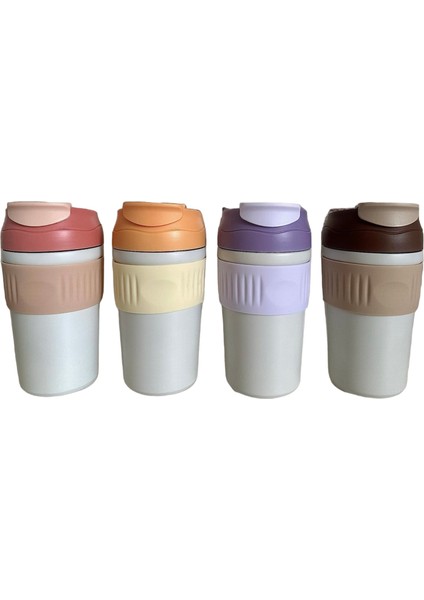 Çift Kapaklı Pipetli Yeni Seri Staınless Steel 450 ml Sıcak/soğuk Mag Bardak Termos indirimleri