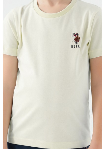 Light Blue Krem Erkek Çocuk Bermuda Takım