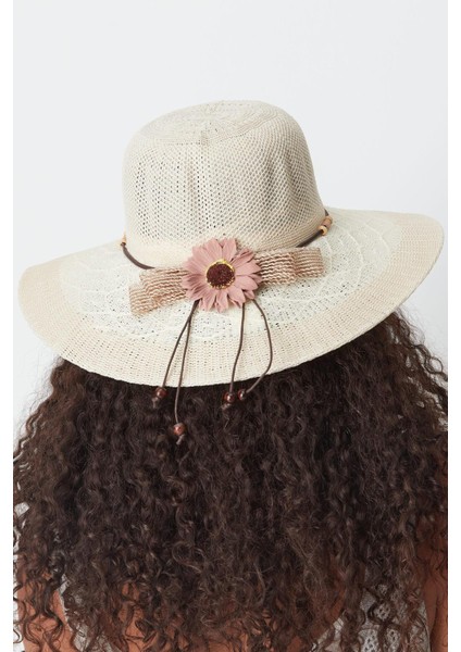 Merserize Plaj Şapkası T24740-11 Orta Bej modelleri