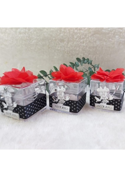 15 Adet Minnie Mouse Şeffaf Kutuda Doğum Günü Si fiyatları