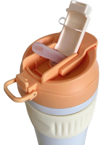 Çift Kapaklı Pipetli Yeni Seri Staınless Steel 450 ml Sıcak/soğuk Mag Bardak Termos fiyatları