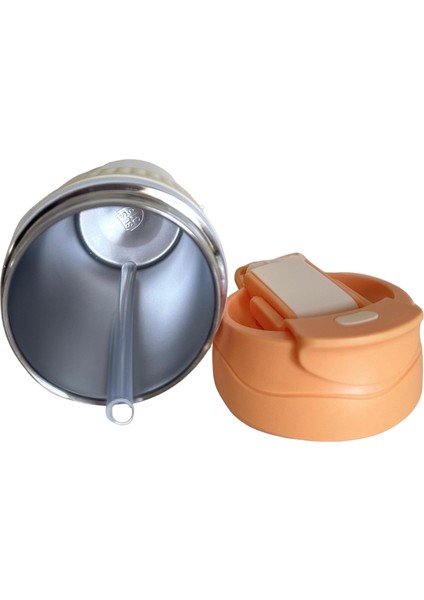 Çift Kapaklı Pipetli Yeni Seri Staınless Steel 450 ml Sıcak/soğuk Mag Bardak Termos modelleri