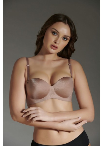 Desteksiz Lazer Soft Kap Straplez C16050 Vizon