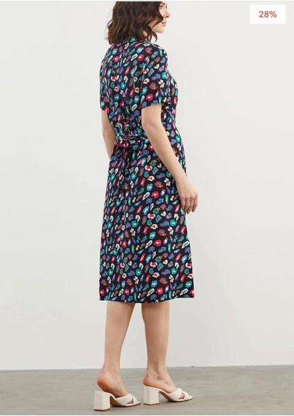 Siyah Desenli Gömlek Elbise modelleri