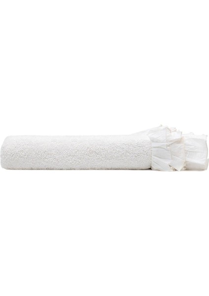 Miranda Banyo Havlusu Pamuk Fırfırlı Krem 80X150 cm fiyatları
