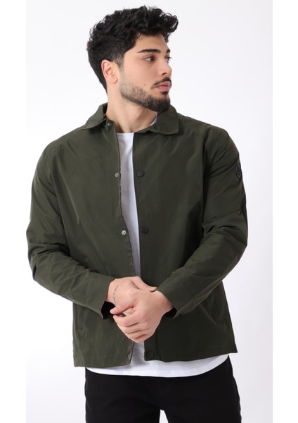 Sporlikra Kumaş Çıtçıtlı Yakalı Yağmurluk/mevsimlik Pldp 2976_60291