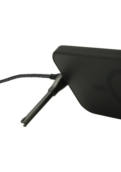 BA-02 Type-C Lightning Standlı Koruyuculu Örgülü Hızlı Şarj Data Kablosu 27W 1.2m