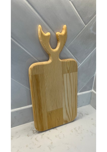 Geyikli Ahşap Sunum ve Kesme Tahtası, Dekoratif Ahşap Çam modelleri