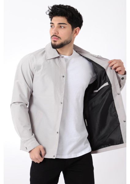 Sporlikra Kumaş Çıtçıtlı Yakalı Yağmurluk/mevsimlik Pldp 2976_60291