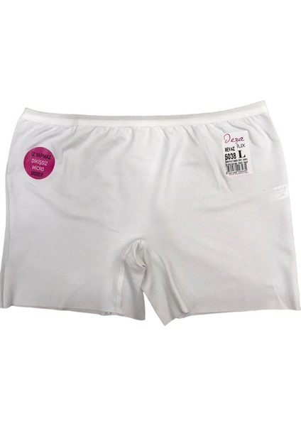 Kadın Lazer Kesim Iz Yapmaz Beli Lastikli Boxer 5038
