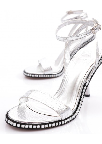 2414 Kadin Taş Işli Topuklu Abiye Ayakkabi fırsatları