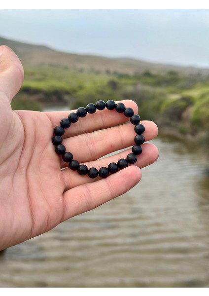 Doğaltaş 8 mm Shungite Taşı Bileklik Aaa Kalite fiyatları