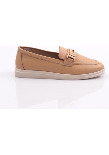 981G Kadin G Metal Tokali Loafer Ayakkabi