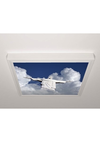 60X60 LED Panel Aydınlatma Armatür Avize Sıva Üstü Desenli Tekli 46510662SU