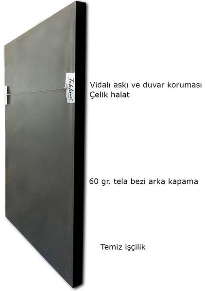 Yağlı Boya Dokulu Tablo Modern Renkli Balerin U05003
