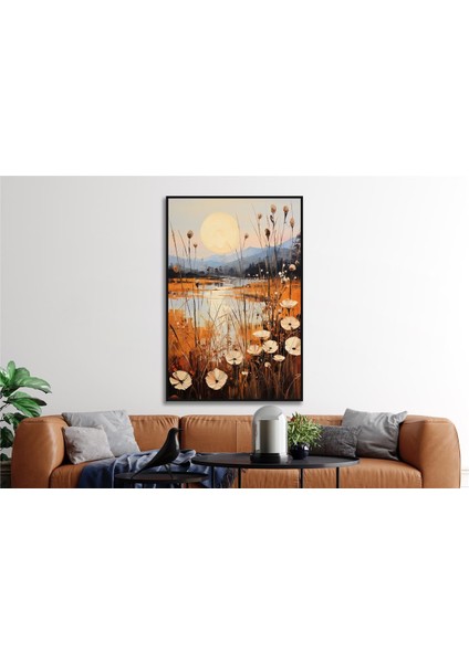 Yağlı Boya Dokulu Tablo Modern Doğa Manzarası U06006 fiyatları